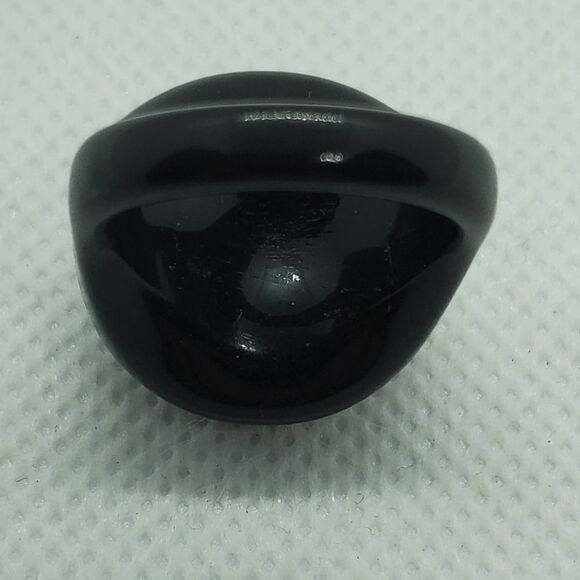 Black Rhinestone Swirl Ring - Picture 6 of 7